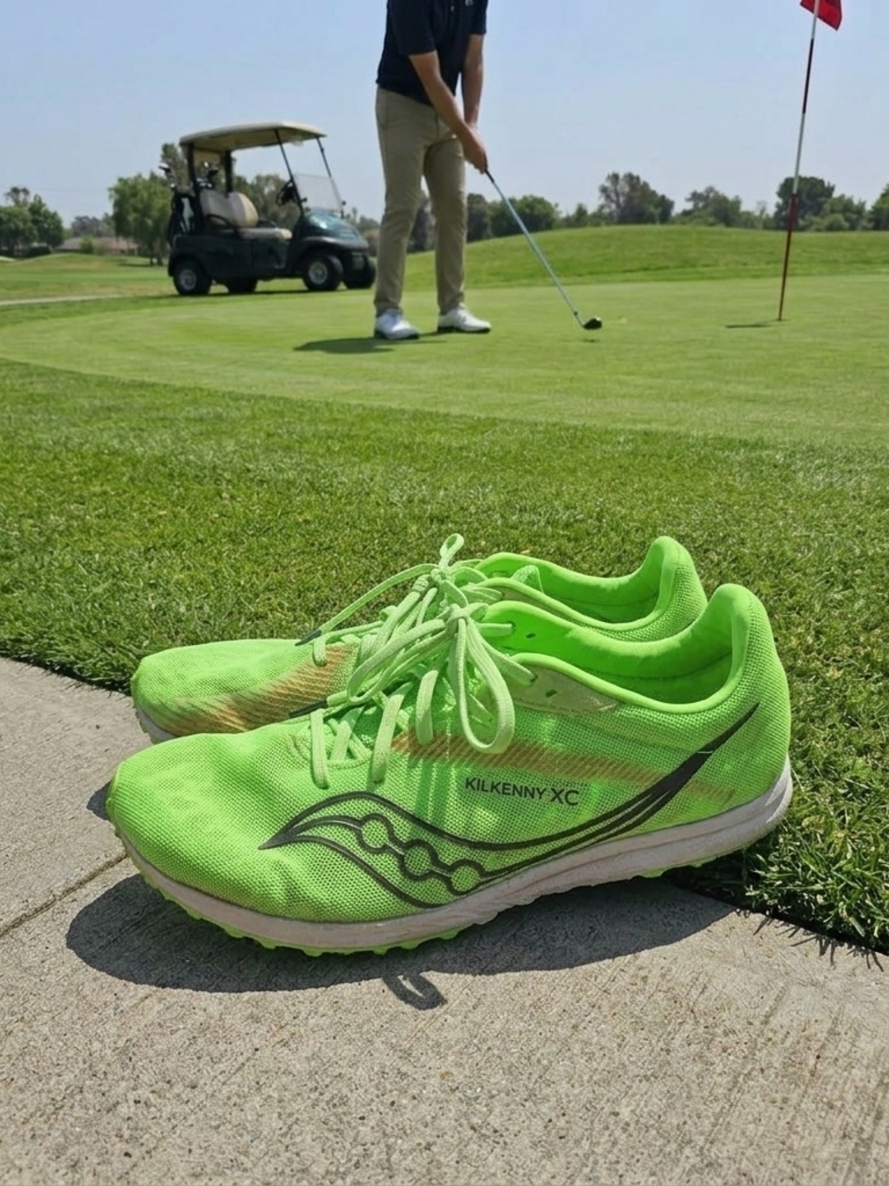 Saucony Kilkenny XC Neon Green Racing Spikes